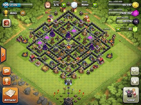 coc lvl 9 base
